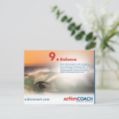 バランスの郵便はがき-文化の14ポイント ポストカード (スタンド正面)