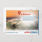 バランスの郵便はがき-文化の14ポイント ポストカード (正面/裏面)