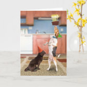 バランスをとるケーキ カード (黄色い花)