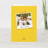 バランスをとるレトロの虹のひよこのカスタムなおもしろいカード シーズンカード (裏面)