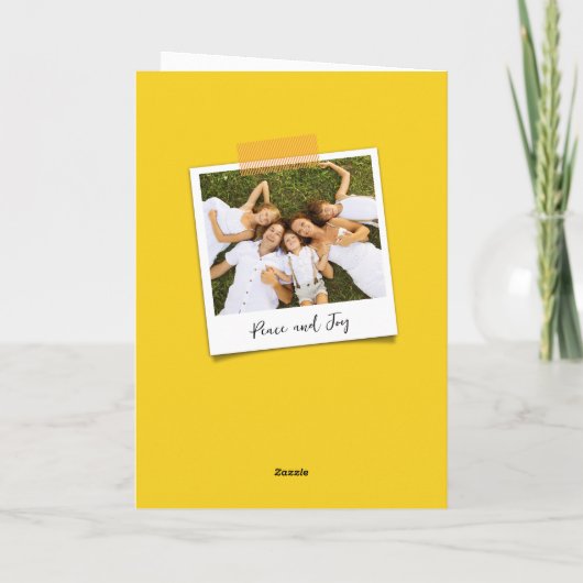 バランスをとるレトロの虹のひよこのカスタムなおもしろいカード シーズンカード (裏面)