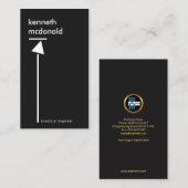 バランスをとる柱の三角形のプラットホームのエンジニアリング 名刺 (正面/裏面)