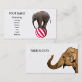 バランスをとる象 名刺 (正面/裏面)