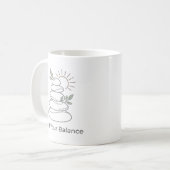 バランスを見つける禅スタイルマグカップ コーヒーマグカップ (正面左)