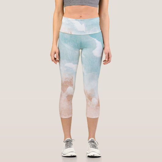 バランスを見つける:女性のヨガパンツ&レギンス カプリレギンス (正面)