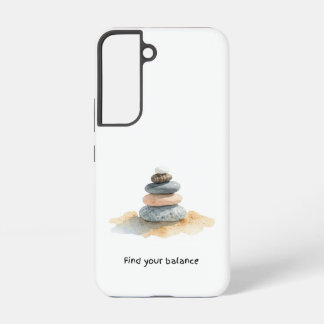 バランスを見つける 小石 SAMSUNG GALAXY S22ケース