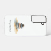 バランスを見つける 小石 SAMSUNG GALAXYケース (裏面横)