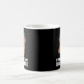 バランスを見つける 面白いヨガのクマのユーモア コーヒーマグカップ (中央)
