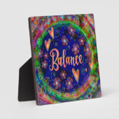 バランスインスパイアのかわいらしフローラ吸光度 フォトプラーク (正面)