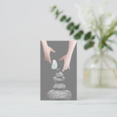 バランスストーンズバタフライヒーリングハンズヘルススパ 名刺 (スタンド正面)