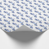 バランスバイクウォーターカラーアート ラッピングペーパー (角)