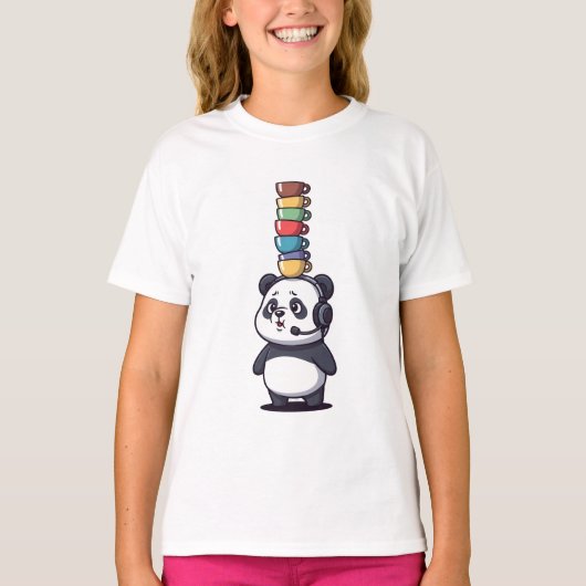 バランスパンダゲーマーキッズ Tシャツ (正面)