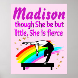 バランスパーソナライズされたビームクイーン体操ポスター ポスター