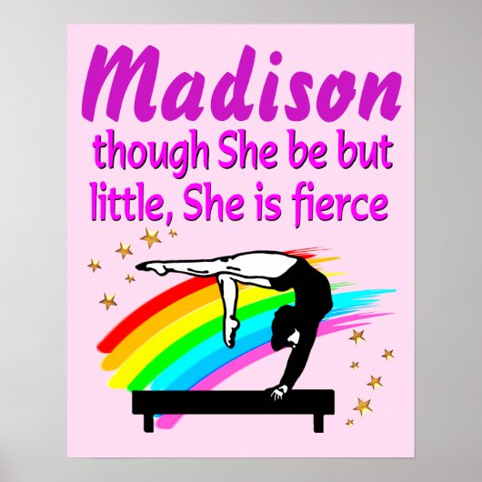 バランスパーソナライズされたビームクイーン体操ポスター ポスター (正面)