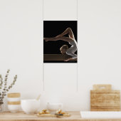 バランスビームの体操選手 ポスター (キッチン)