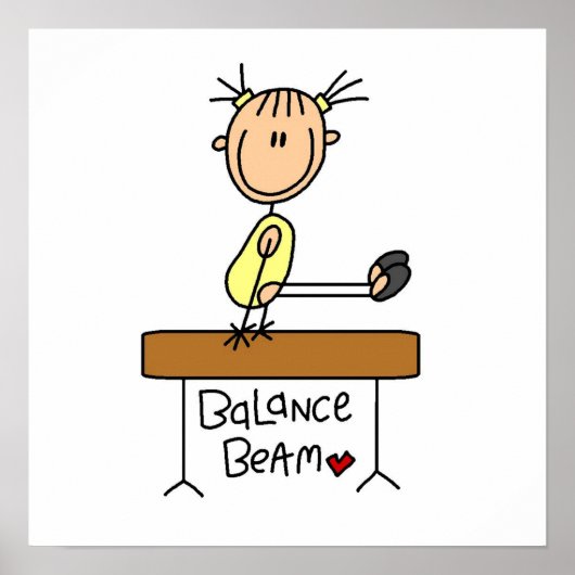 バランスビーム上の少女 ポスター (正面)