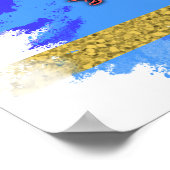 バランスビーム体操シルエット ポスター (角)