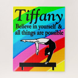 バランスビーム体操パーソナライズされたパズル ジグソーパズル