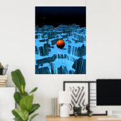 バランスボール ポスター (ホームオフィス)