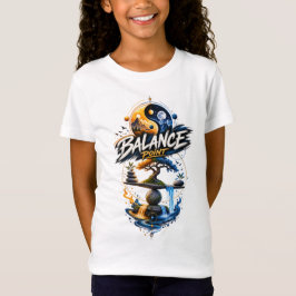 バランスポイント - 宇宙の自然幾何学アート Tシャツ