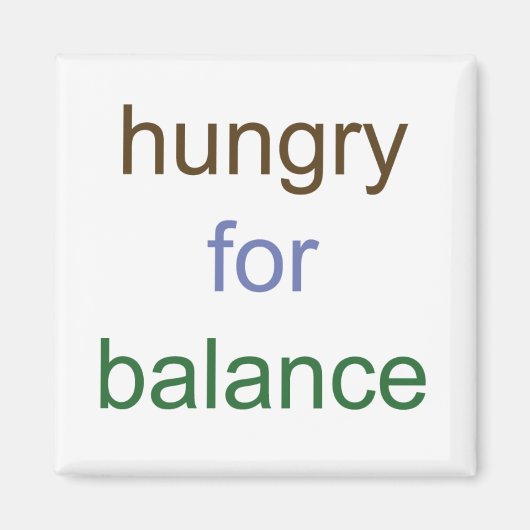 バランスマグネットに飢えている マグネット (正面)