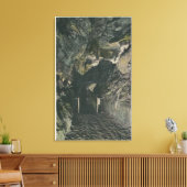 バランスロックビュー下のブリッジ キャンバスプリント (インサイチュ (リビング))