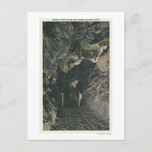 バランスロックビュー下のブリッジ ポストカード (正面)