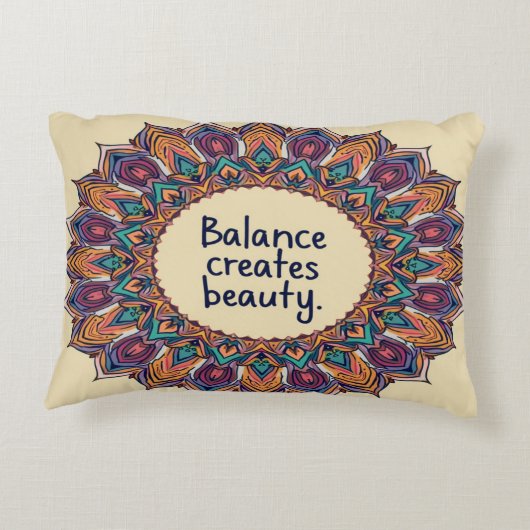 バランス作成美しい- 感動的 アクセントクッション (裏面)