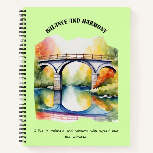 バランス及び調和 ノートブック (正面)