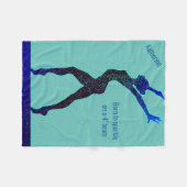 バランス生まれビームを輝かせる体操 フリースブランケット (正面(横))