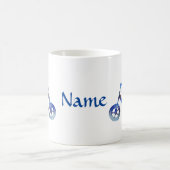 バランス自転車の水彩画 コーヒーマグカップ (中央)