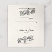 バランス象シーソープレイスエスコートカードアイボリー プレイスカード (外部開封)