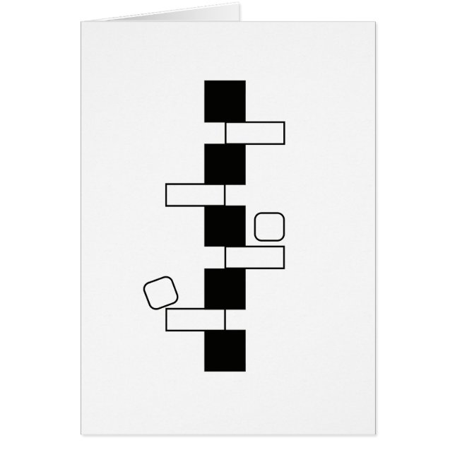 "バランス"の近代美術カード(5" x 7") (正面)