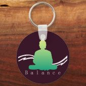 "バランス"美しい仏。 キーホルダー (正面)