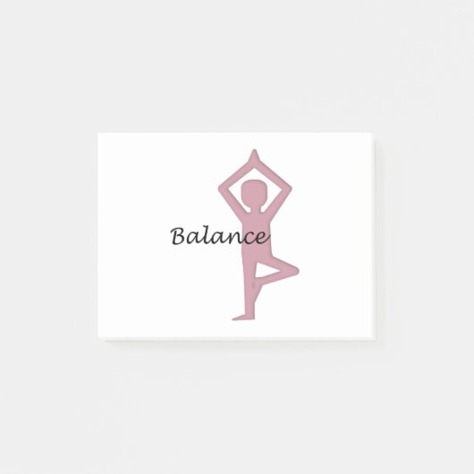 バランスYogaポーズ ポストイット (正面)