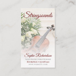 バラヴァイオリンミュージシャン名刺 名刺
