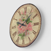 バラヴィンテージと個人文字 ラージ壁時計 (傾斜)