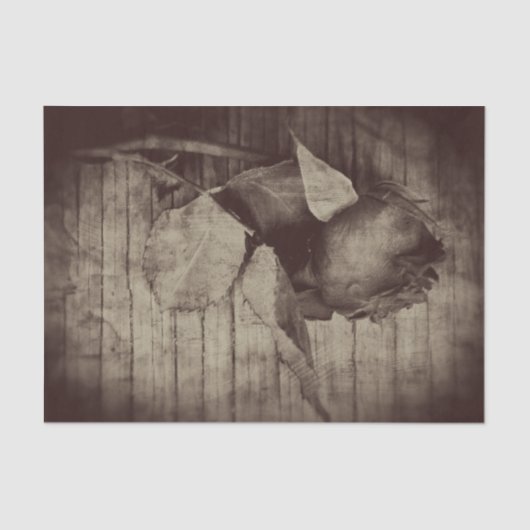 バラヴィンテージアンティークセピアブラウンデコパージュ 薄葉紙 (正面)