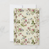 バラヴィンテージ庭園の結婚式rsvpカード 出欠カード (裏面)