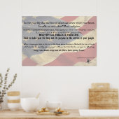 バラーの詩の行 – テカンセの詩 ポスター (キッチン)