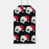 バラークリスマスサッカーサッカーサンタスポーツ ギフトタグ (正面)