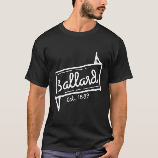 バラードシアトルワシントンエスト1889ネイバーズ Tシャツ