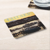 バラードボート スクエアペーパーコースター (アングル)