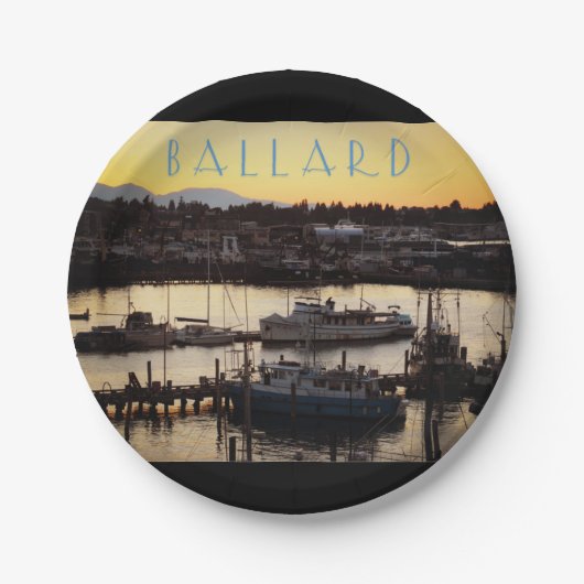 バラードボート ペーパープレート (正面)