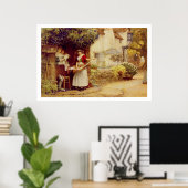 バラード販売者1902年(油) ポスター (ホームオフィス)