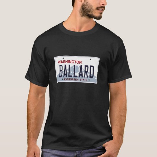 バラード シアトル ワシントン州 ホームタウン ネイバー Tシャツ (正面)