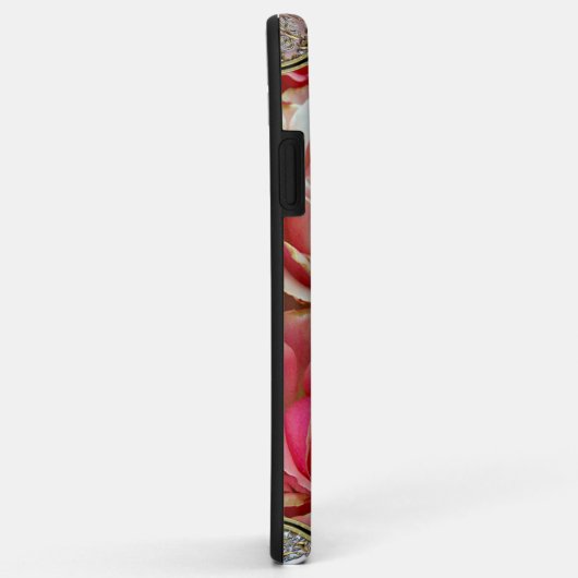 バラ並列モノグラム Case-Mate iPhoneケース (裏面/右)