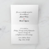 バラ二重結婚式招待状 招待状 (内部)