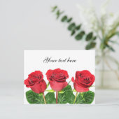 バラ付きポストカード ポストカード (スタンド正面)