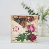 バラ付き三つ 招待状 (スタンド正面)